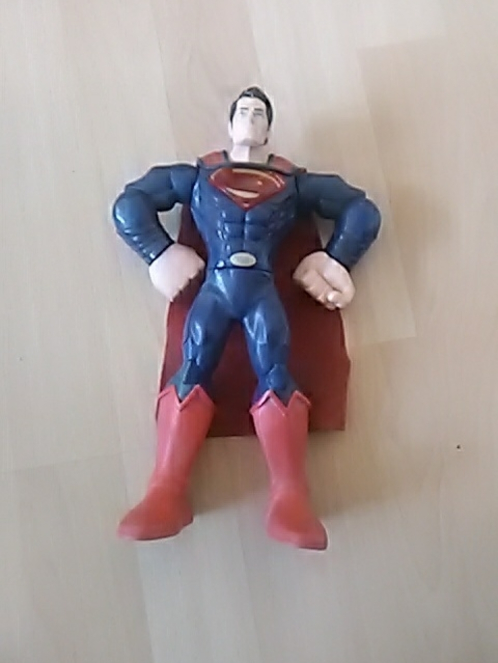 Get 50% Off Too Mattel Blue Superhero Action Figure with Red Cape & Boots
